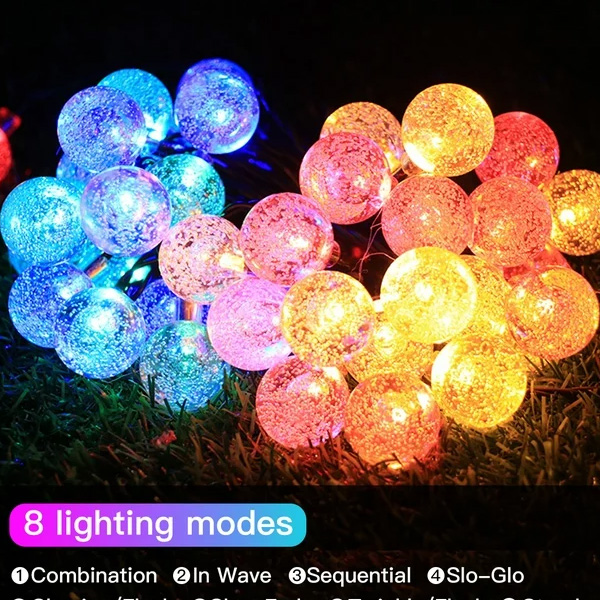 太阳能灯串40灯