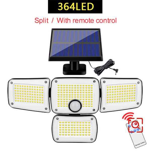 太阳能四头壁灯遥控