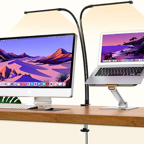 旋转夹1拖2LED阅...