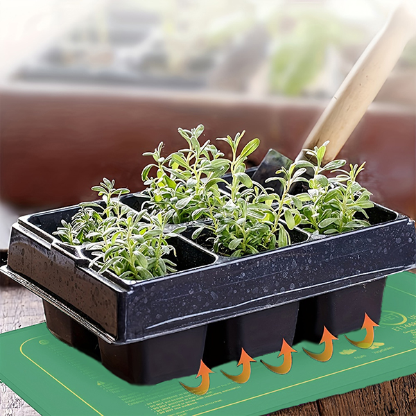 绿色植物加热垫